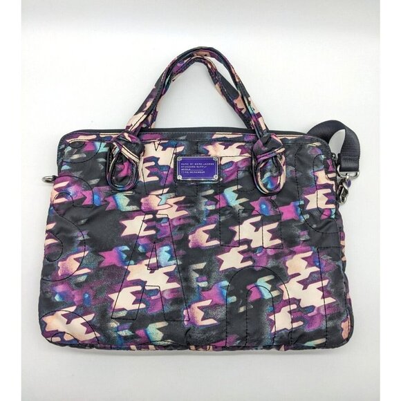 MARC BY Marc Jacobs Standard Supply nylon print 15" laptop messenger bag - Picture 1 of 10